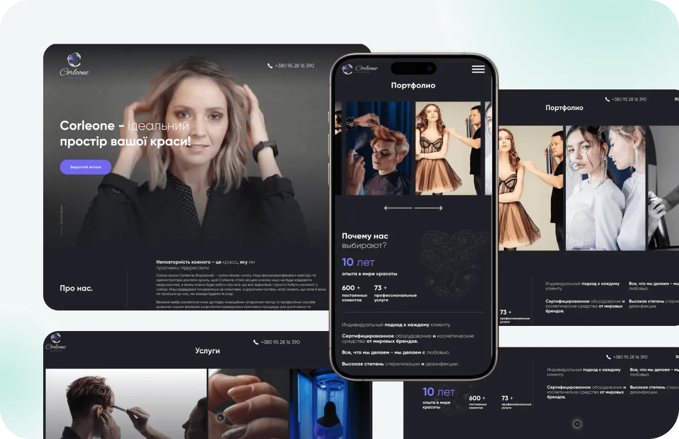 Corleone website by Artilab