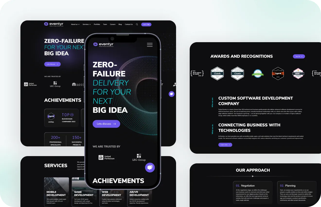 Eventyr website by Artilab