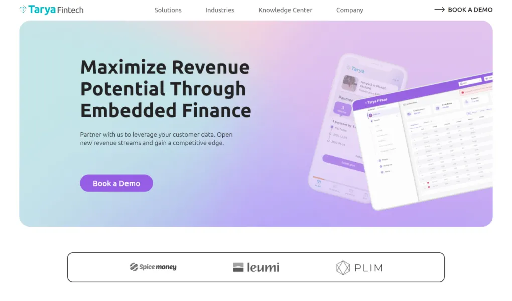 Tarya Fintech screen 1