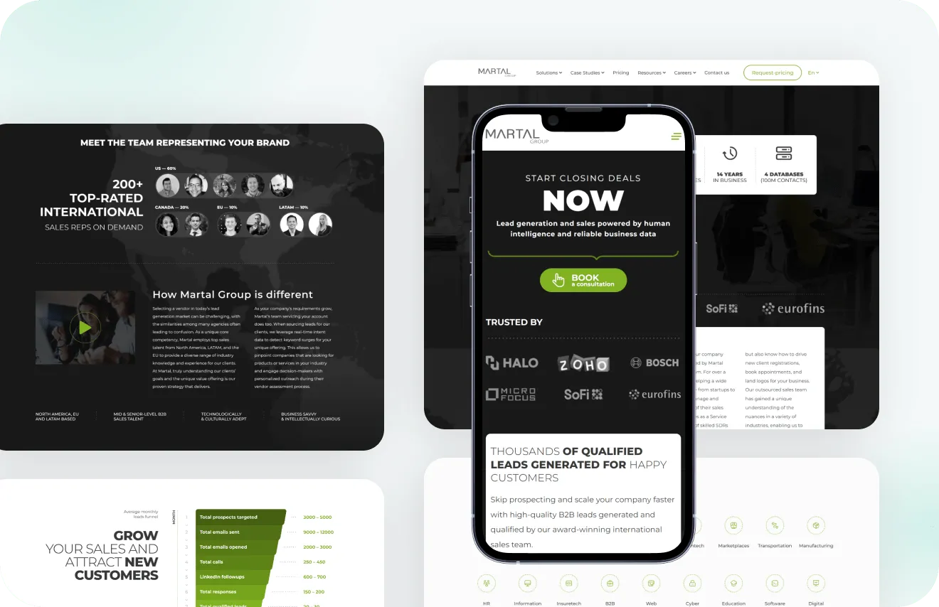 Martal website by Artilab