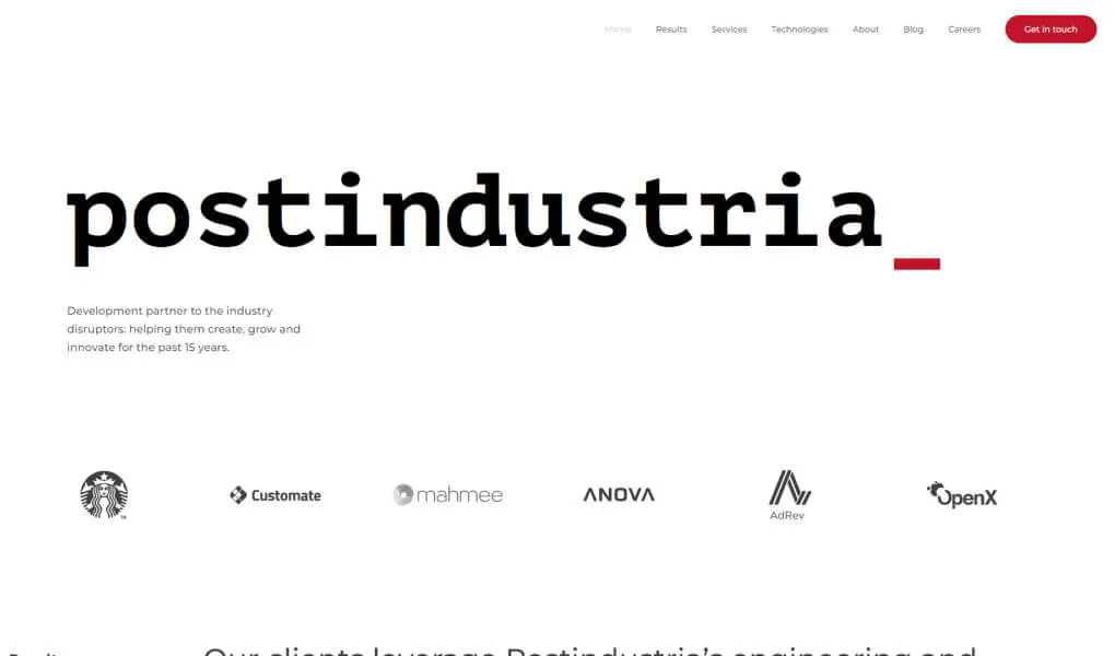 Postindustria screen 5