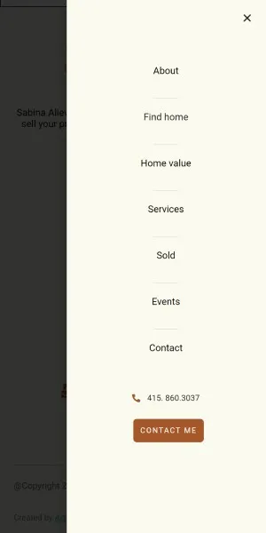 Sabina Home screen 6