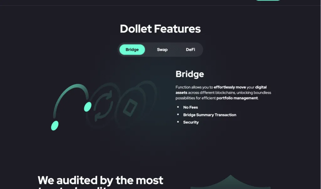 Dollet Wallet screen 1